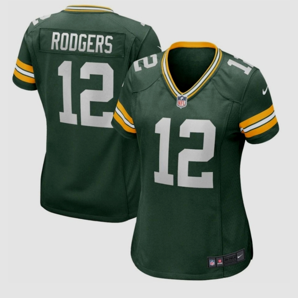 Aaron Rodgers Green Bay Packers Women's Jersey Size Small NFL Football Shirt